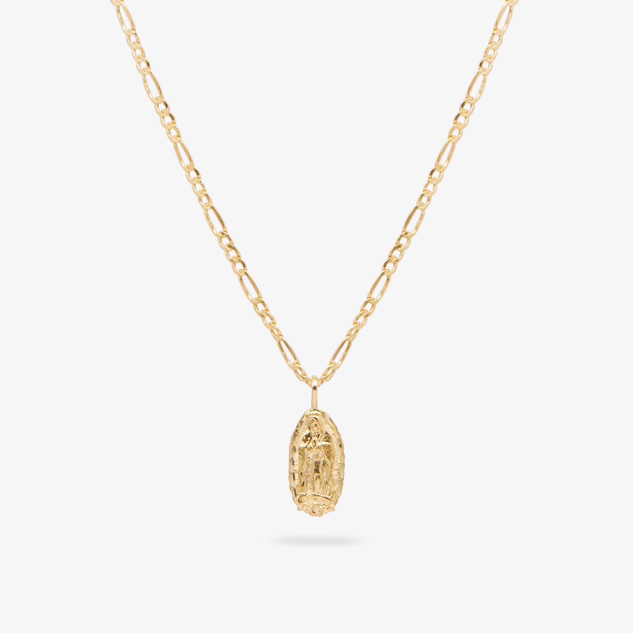 Collana Nostra Signora Di Guadalupe - Virgen De Guadalupe Cadena De Oro Laminado - Gioielli Pieni D'oro. Placcato In Oro. Joyeria De Oro Laminato. Maria - Italia - Foto 9