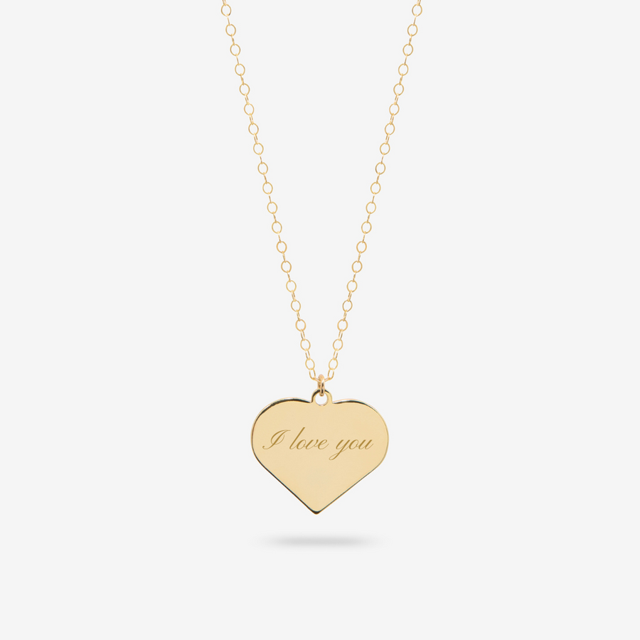 Engravable Corazon Necklace