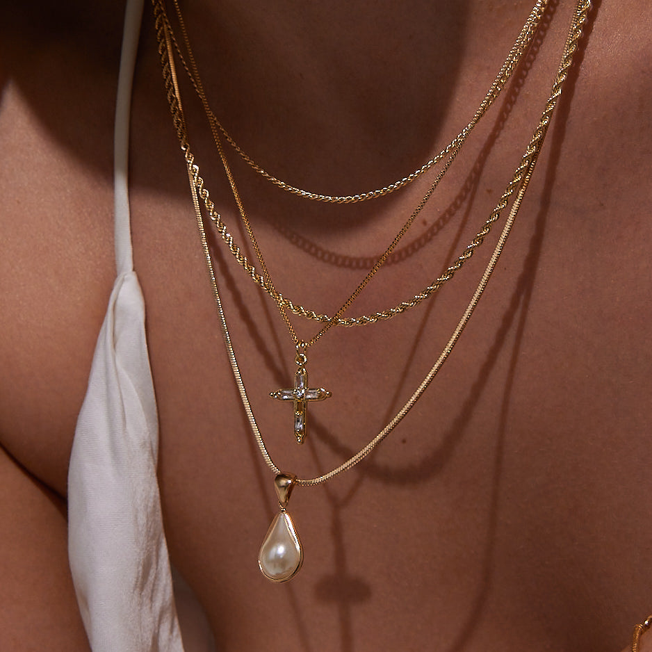 The pearl & cross stack