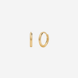 14k Solid Gold Mini Basic Huggies