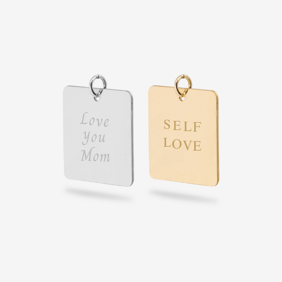 Engravable Rectangle Necklace