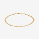 14k Solid Gold Unisex Cuban Bracelet