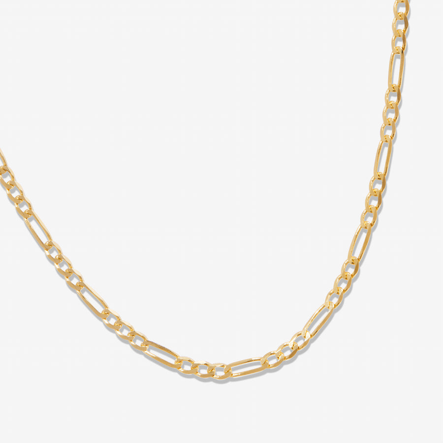 14k Solid Gold Figaro Chain