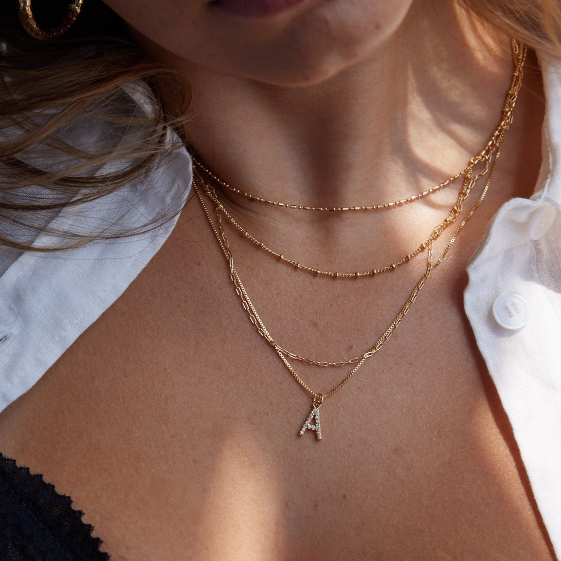 CZ Initial Pendent