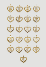 14k Solid Gold Sweetheart Initial Necklace