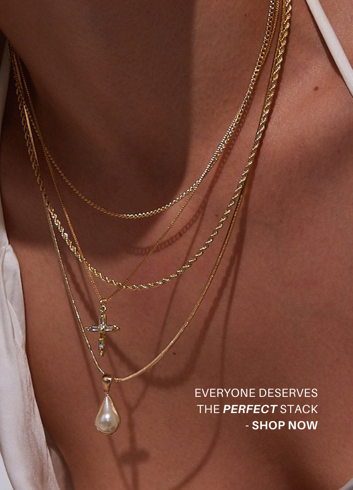 Gold Cuban Link + Rope Chain Stack – Engravd