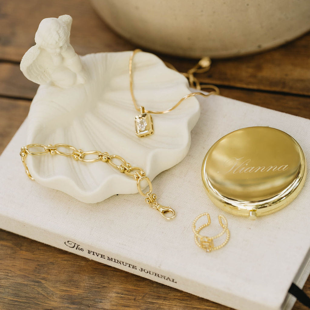 Engravable Compact Mirror