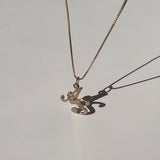 14k Solid Gold Custom Double Initial Necklace